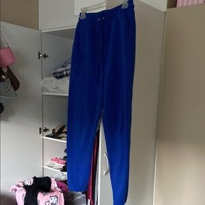Blue Drawstring Sweatpants